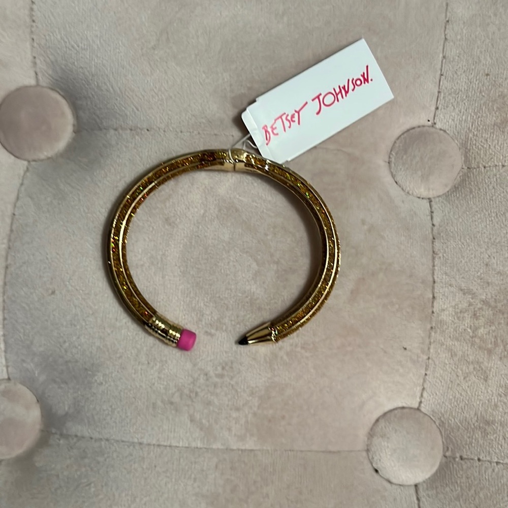 Betsey Johnson pencil bracelet.